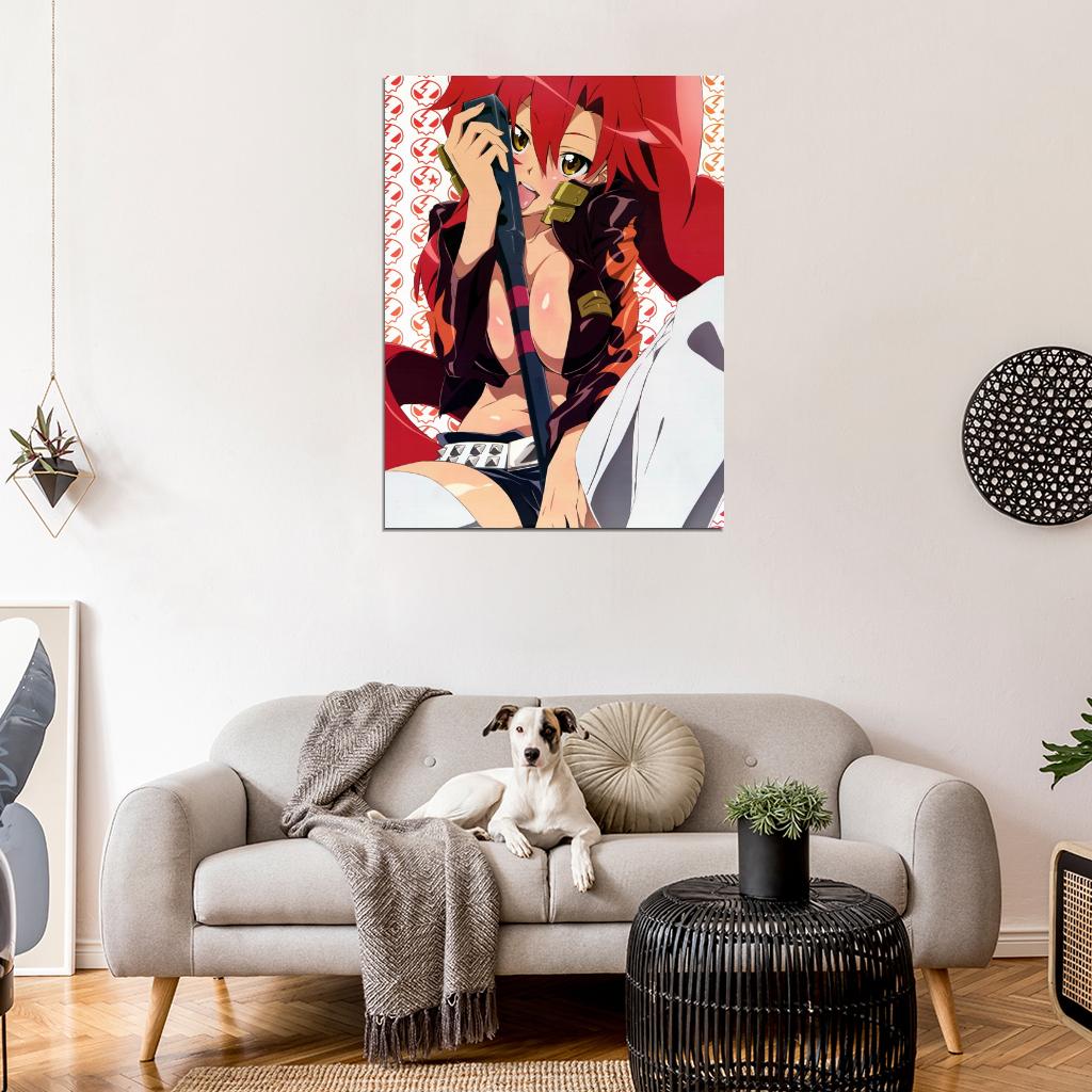 Tengen Toppa Gurren Lagann Yoko Littner Sexy Hot Boobs Anime Manga Art Wall Art Print Poster