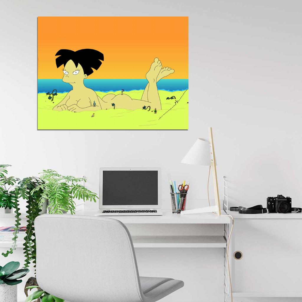 Amy Wong Hot Nude Futurama Cool Funny Art Wall Art Print Poster
