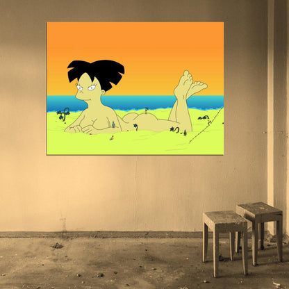 Amy Wong Hot Nude Futurama Cool Funny Art Wall Art Print Poster