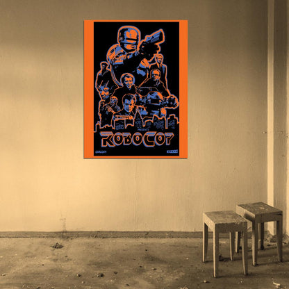Robocop 1987 Movie Art OCP ED-209 Characters Wall Art Print Poster