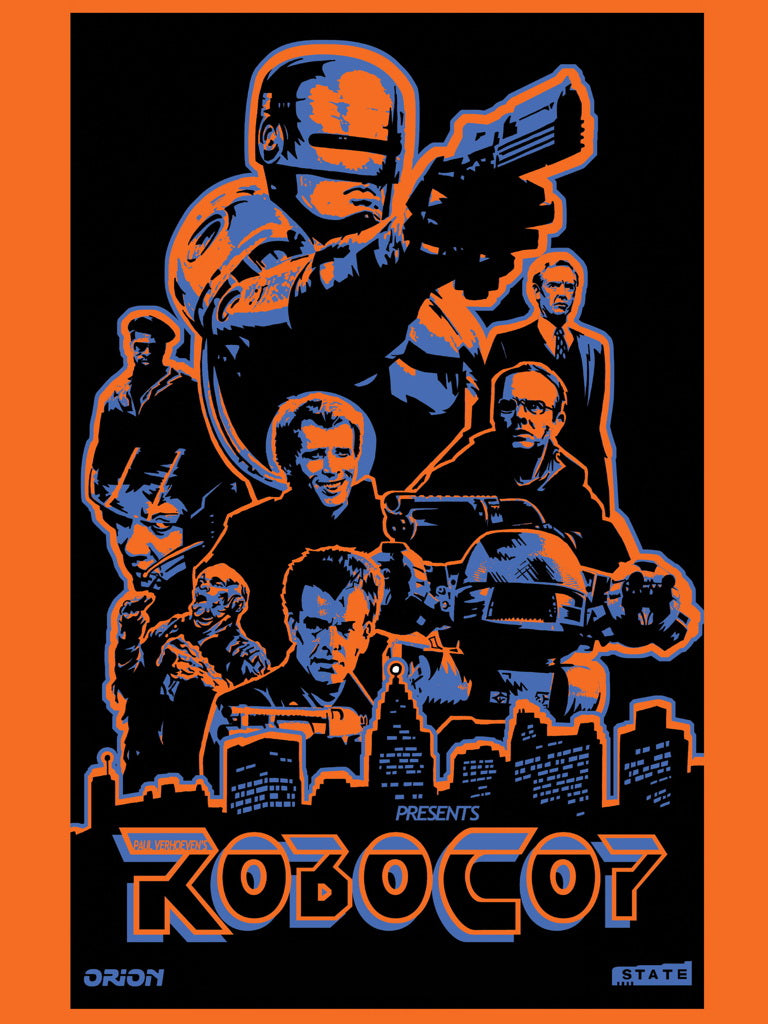 Robocop 1987 Movie Art OCP ED-209 Characters Wall Art Print Poster