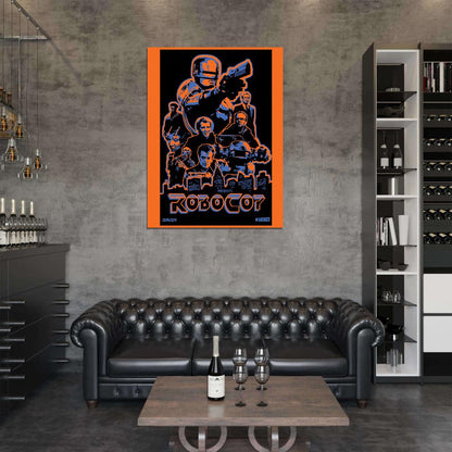 Robocop 1987 Movie Art OCP ED-209 Characters Wall Art Print Poster