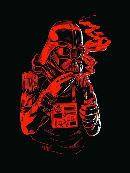 Darth Vader Cool Monochrome Red Art Funny Star Wars Wall Art Print Poster