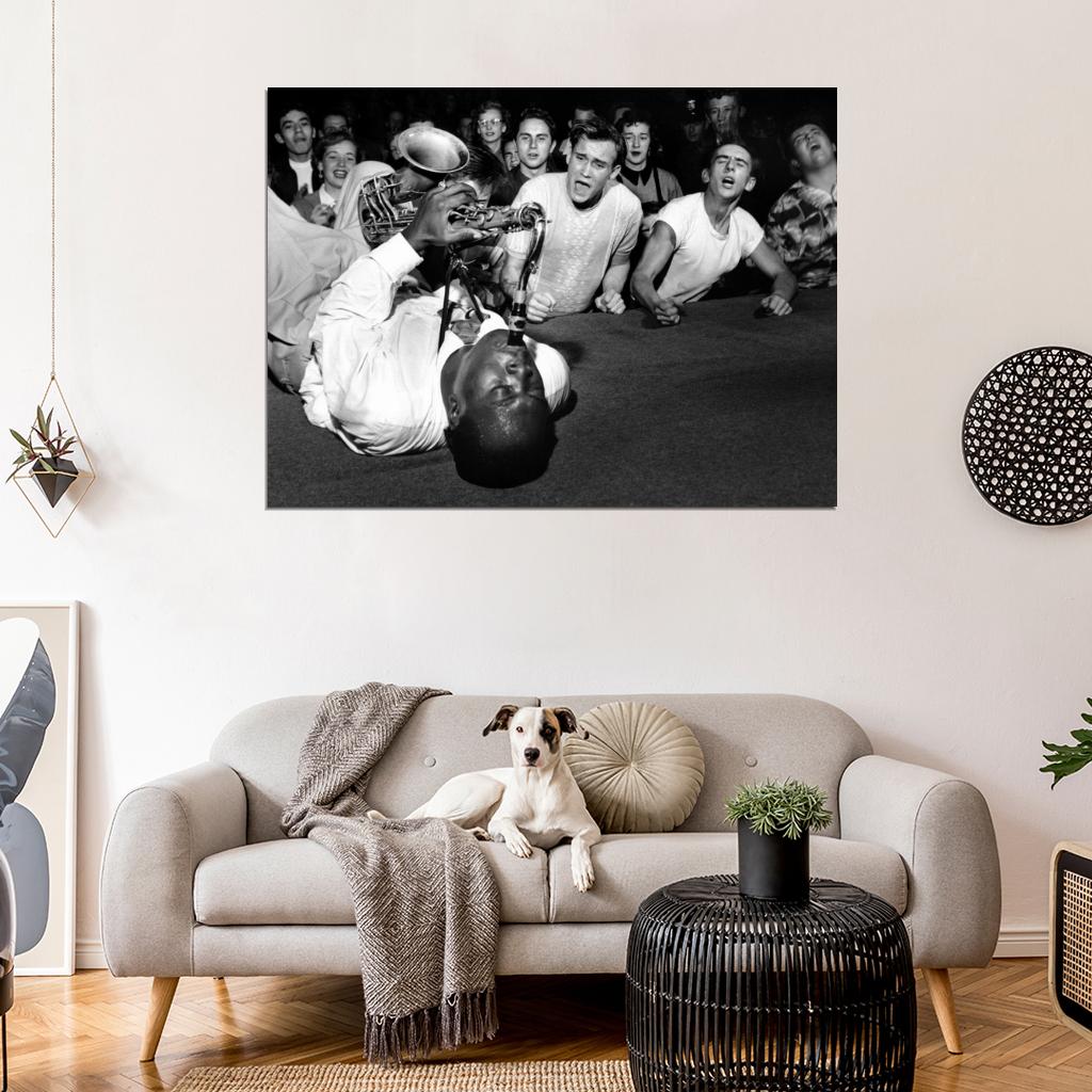 Big Jay McNeely Auditorium Los Angeles 1953 Retro Blues Jazz Music Wall Art Print Poster