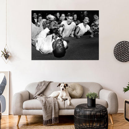 Big Jay McNeely Auditorium Los Angeles 1953 Retro Blues Jazz Music Wall Art Print Poster