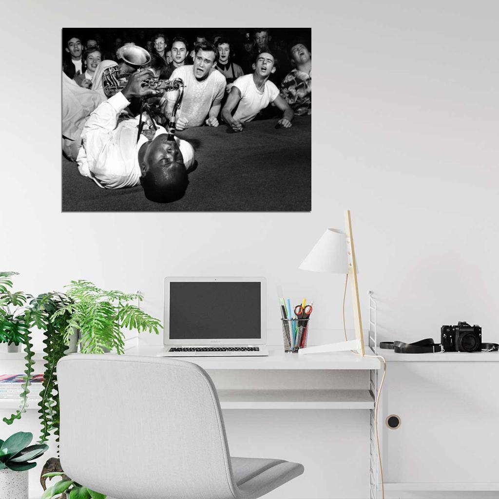 Big Jay McNeely Auditorium Los Angeles 1953 Retro Blues Jazz Music Wall Art Print Poster
