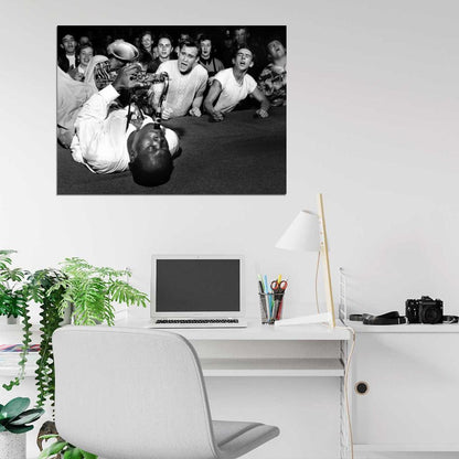 Big Jay McNeely Auditorium Los Angeles 1953 Retro Blues Jazz Music Wall Art Print Poster