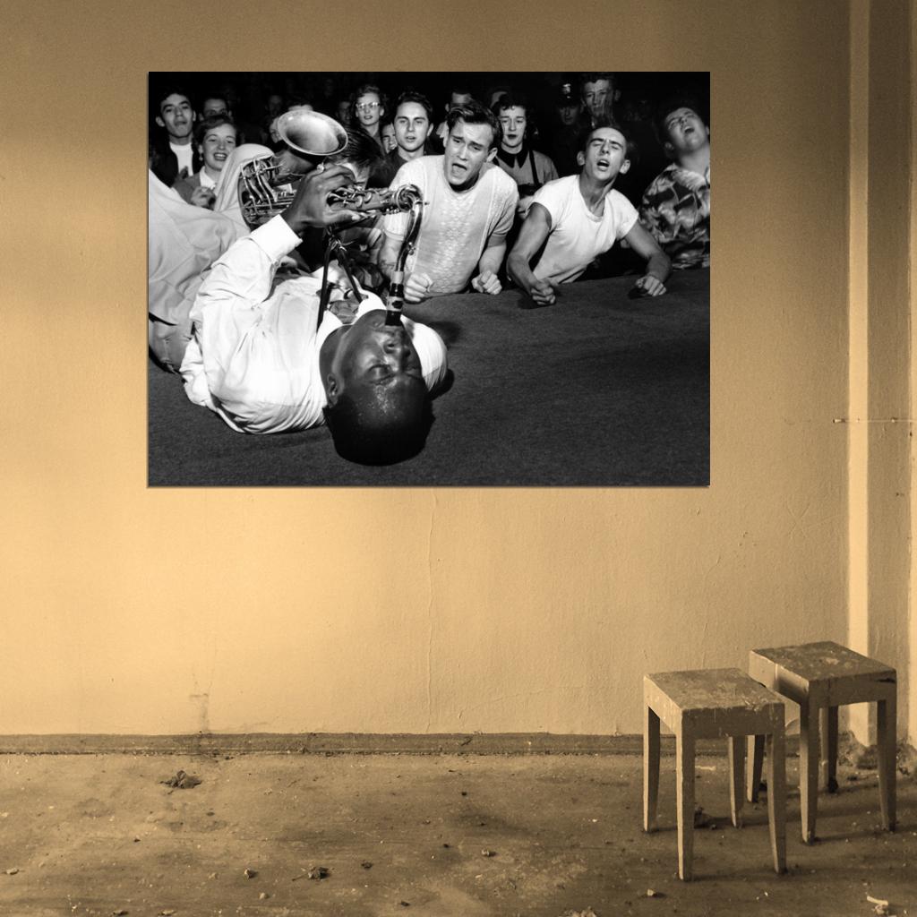 Big Jay McNeely Auditorium Los Angeles 1953 Retro Blues Jazz Music Wall Art Print Poster