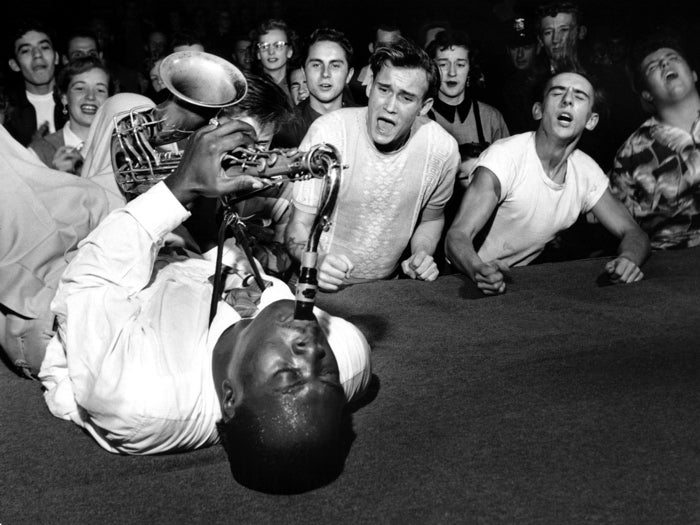Big Jay McNeely Auditorium Los Angeles 1953 Retro Blues Jazz Music Wall Art Print Poster