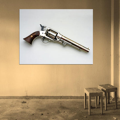 Colt Navy Revolver Gun Weapon 44 Cal Wild West Wall Art Print Poster