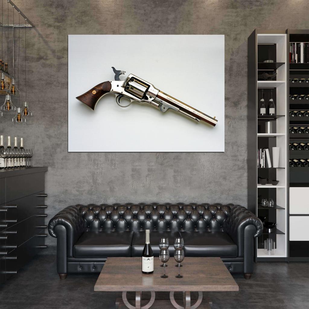 Colt Navy Revolver Gun Weapon 44 Cal Wild West Wall Art Print Poster