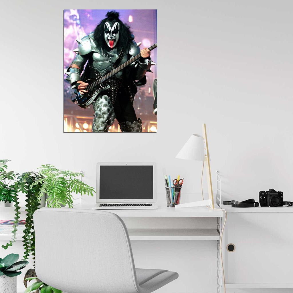 The Demon Gene Simmons KISS Heavy Metal Hard Rock Band Music Wall Art Print Poster