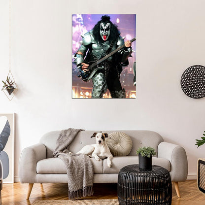 The Demon Gene Simmons KISS Heavy Metal Hard Rock Band Music Wall Art Print Poster