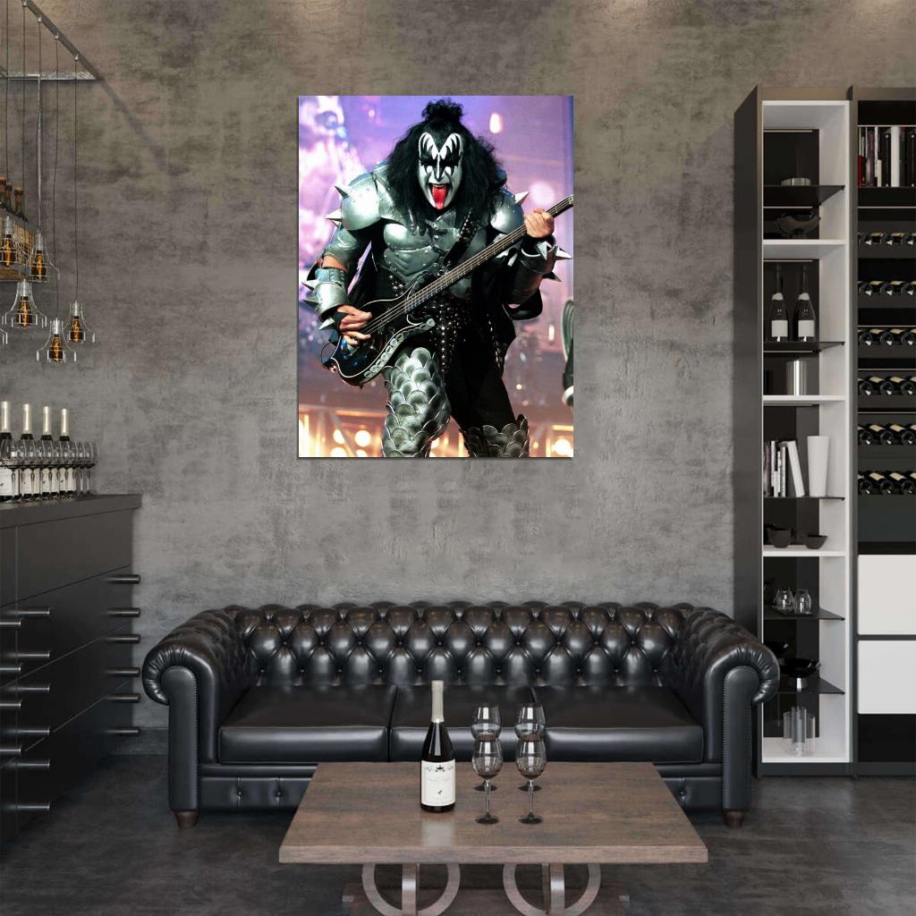 The Demon Gene Simmons KISS Heavy Metal Hard Rock Band Music Wall Art Print Poster