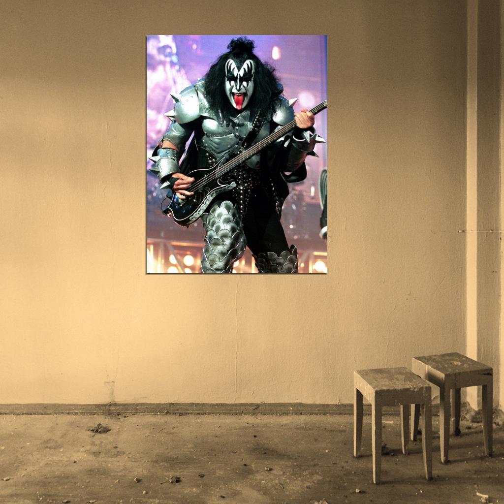 The Demon Gene Simmons KISS Heavy Metal Hard Rock Band Music Wall Art Print Poster