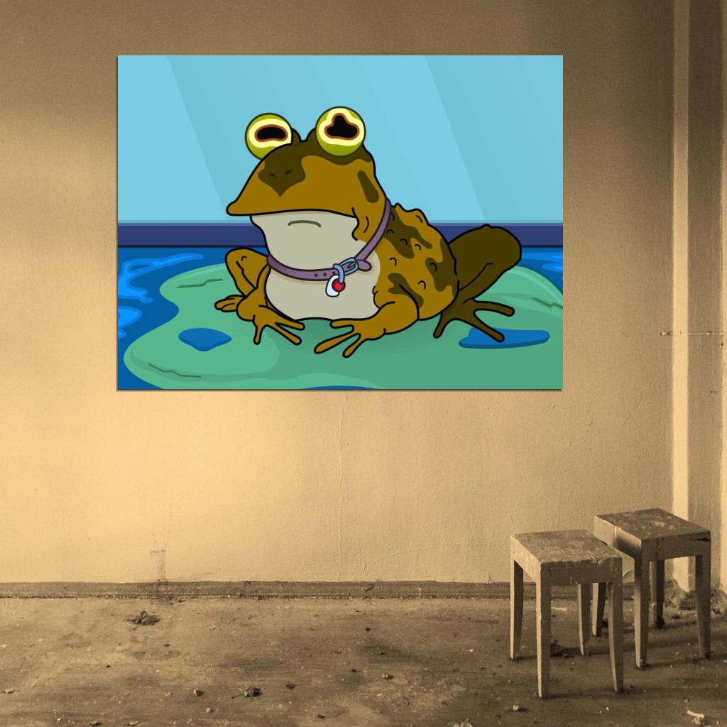Hypnotoad Futurama Cool Funny Cartoon Hypno Toad Art Wall Art Print Poster