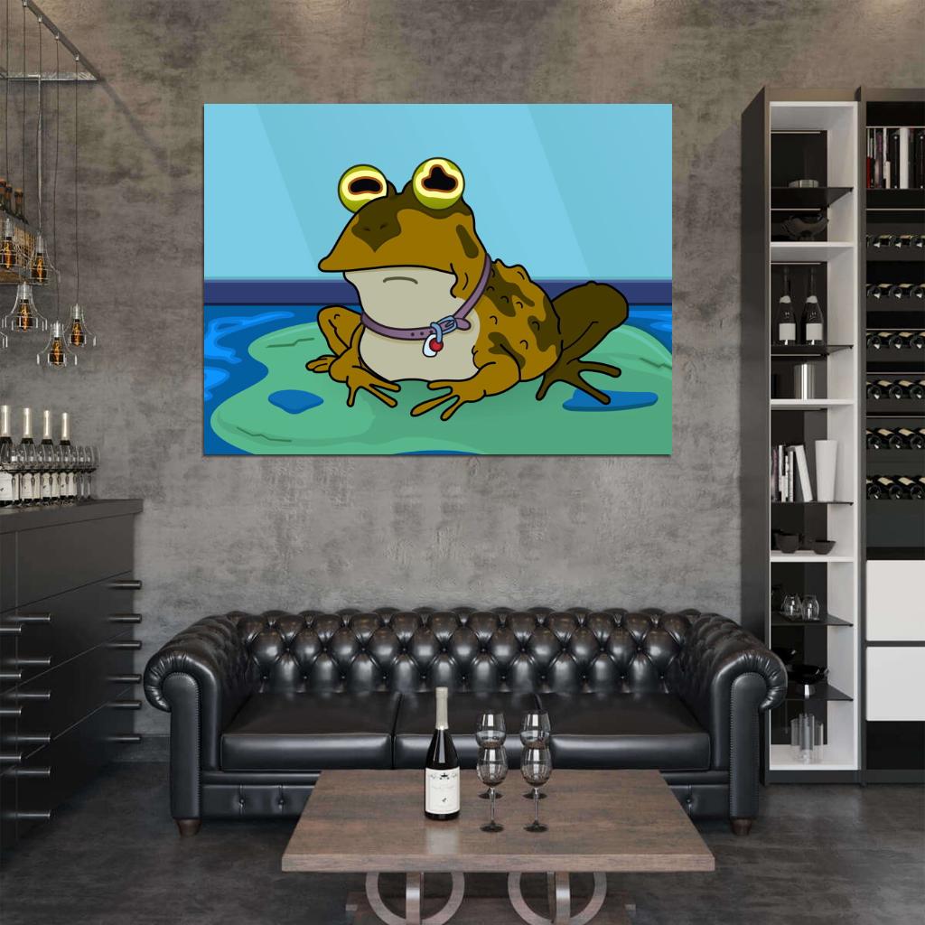Hypnotoad Futurama Cool Funny Cartoon Hypno Toad Art Wall Art Print Poster