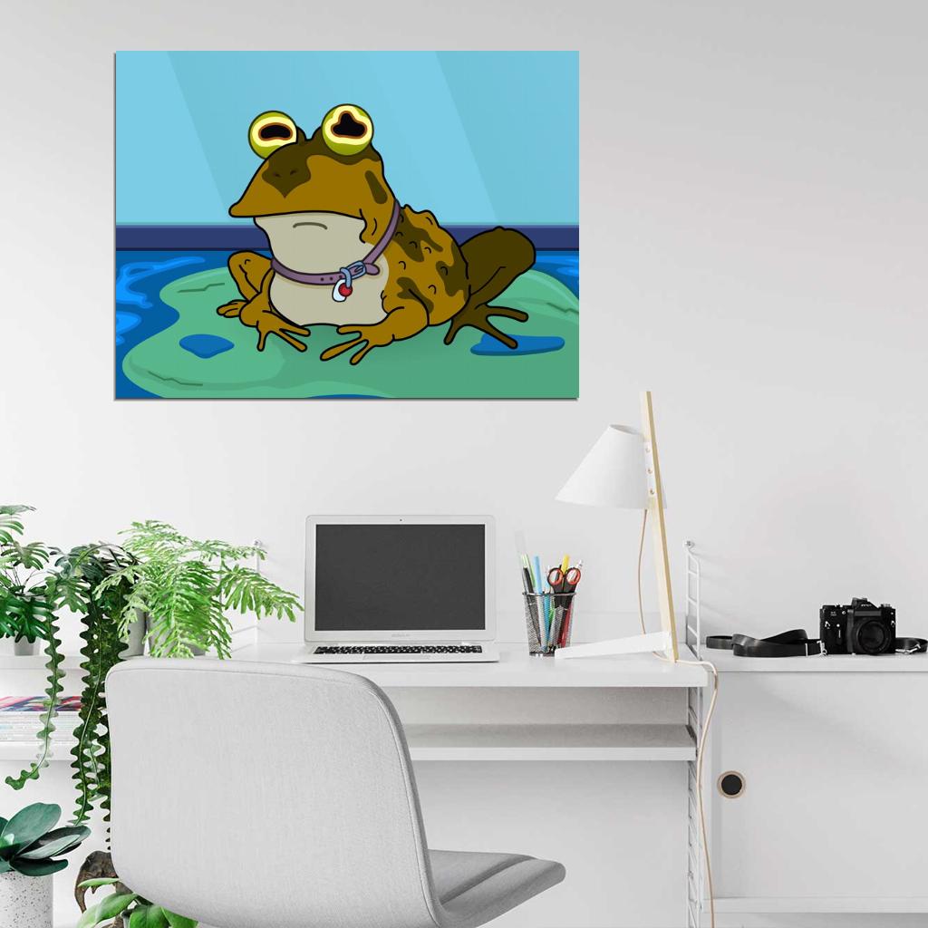 Hypnotoad Futurama Cool Funny Cartoon Hypno Toad Art Wall Art Print Poster