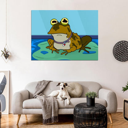 Hypnotoad Futurama Cool Funny Cartoon Hypno Toad Art Wall Art Print Poster