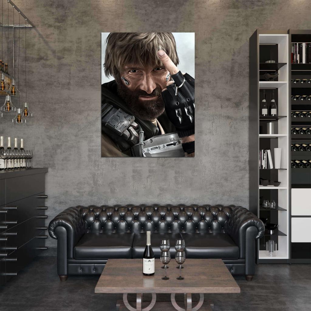 Agent Kruger Elysium Movie Awesome Portrait Art Wall Art Print Poster