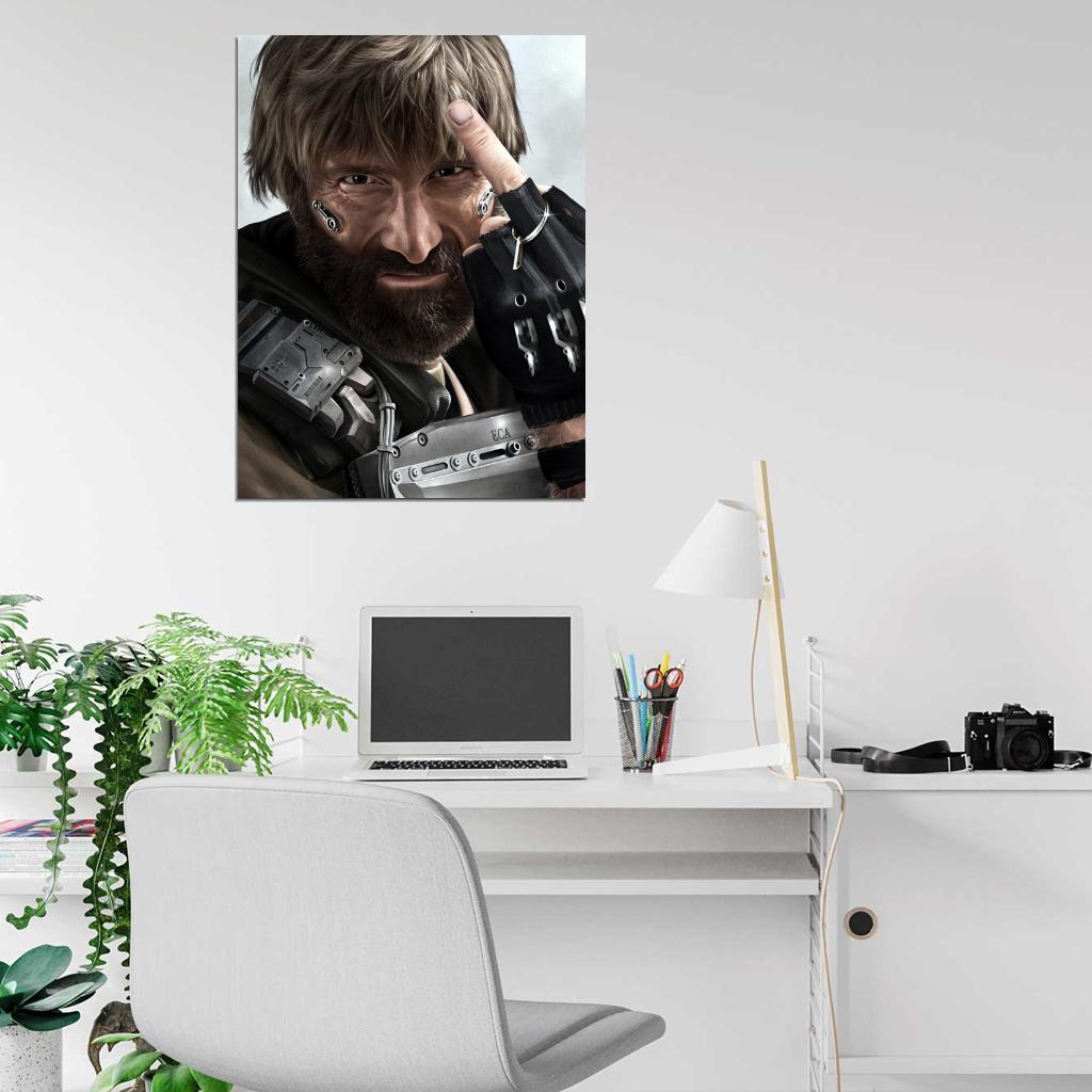 Agent Kruger Elysium Movie Awesome Portrait Art Wall Art Print Poster