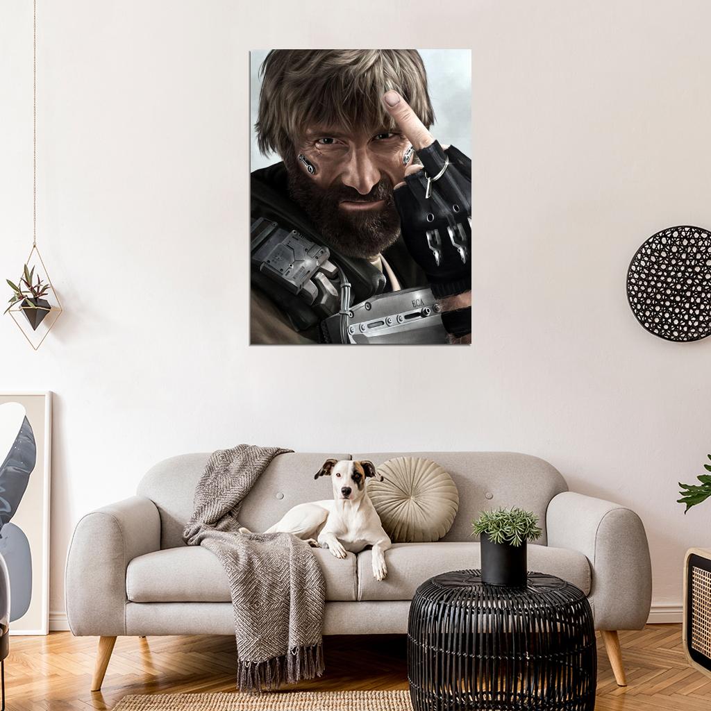 Agent Kruger Elysium Movie Awesome Portrait Art Wall Art Print Poster