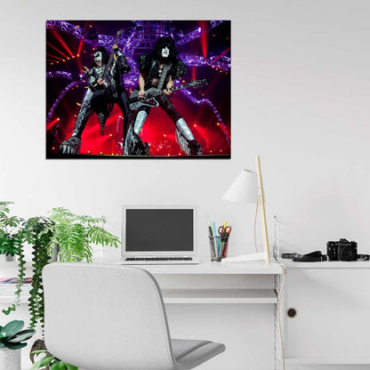 KISS Heavy Metal Hard Rock Band Music Live Concert Wall Art Print Poster