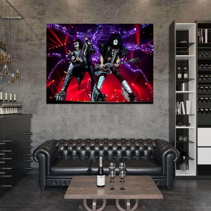 KISS Heavy Metal Hard Rock Band Music Live Concert Wall Art Print Poster