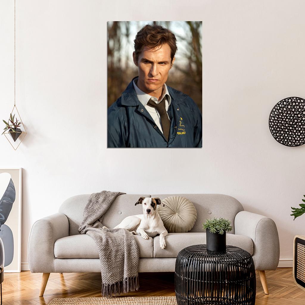 Rustin Rust Cohle True Detective Matthew McConaughey TV Series Wall Art Print Poster