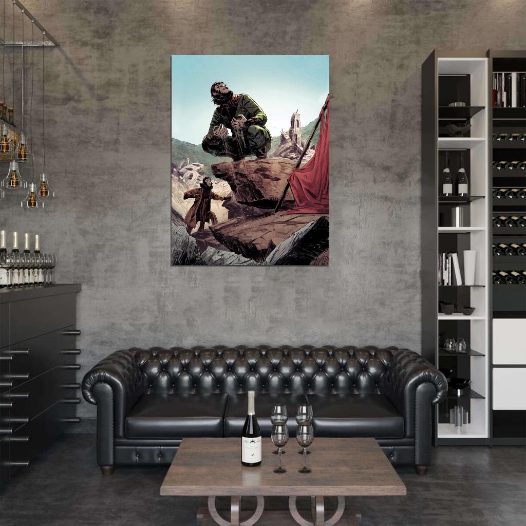 Planet of the Apes Cornelius Movie Art 1968 Wall Art Print Poster