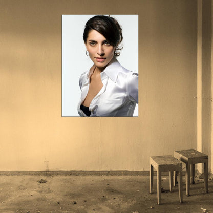 Caterina Murino Hot Italian Actress Brunette Woman Wall Art Print Poster