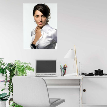 Caterina Murino Hot Italian Actress Brunette Woman Wall Art Print Poster