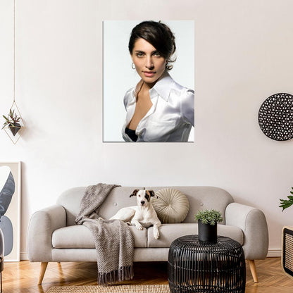 Caterina Murino Hot Italian Actress Brunette Woman Wall Art Print Poster