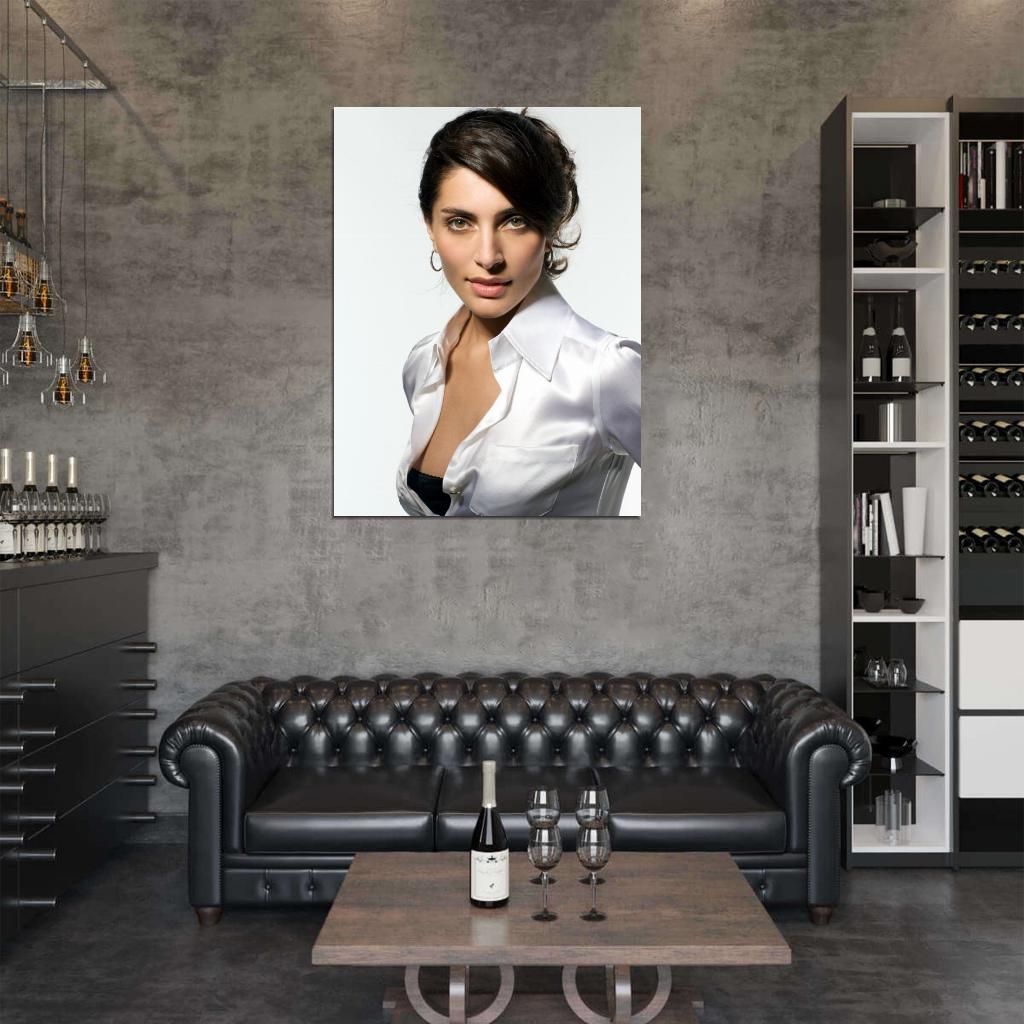Caterina Murino Hot Italian Actress Brunette Woman Wall Art Print Poster