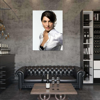 Caterina Murino Hot Italian Actress Brunette Woman Wall Art Print Poster