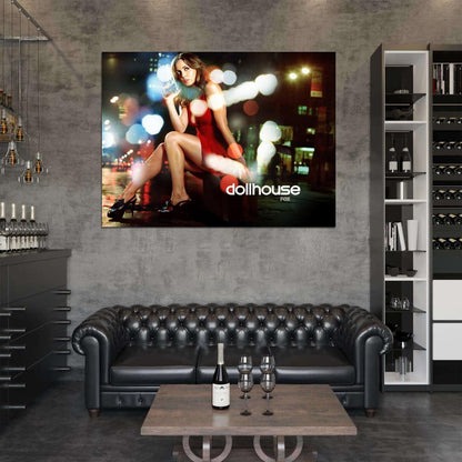 Eliza Dushku Hot Red Dress Gun Sexy Dollhouse TV Series Wall Art Print Poster