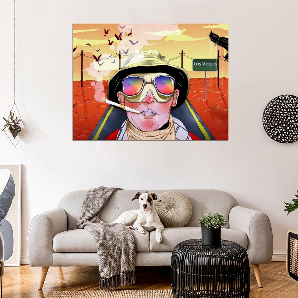 Fear and Loathing in Las Vegas Hunter S. Thompson Art Wall Art Print Poster