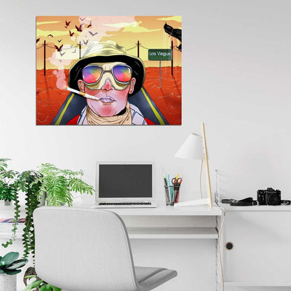 Fear and Loathing in Las Vegas Hunter S. Thompson Art Wall Art Print Poster