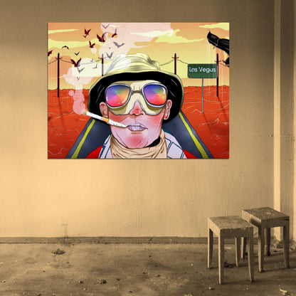 Fear and Loathing in Las Vegas Hunter S. Thompson Art Wall Art Print Poster