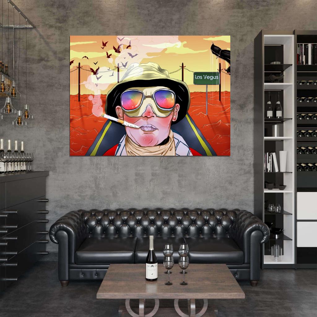 Fear and Loathing in Las Vegas Hunter S. Thompson Art Wall Art Print Poster