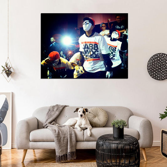 Jabbawockeez Mask Hip-Hop Dance Crew B-Boying Popping Wall Art Print Poster