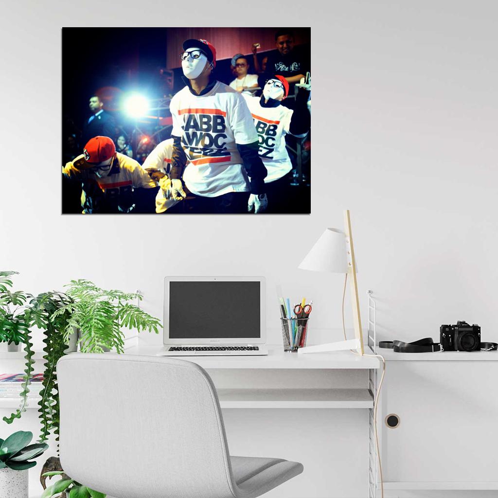 Jabbawockeez Mask Hip-Hop Dance Crew B-Boying Popping Wall Art Print Poster