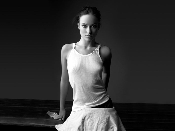 Olivia Wilde Hot Movie Actress BW Wall Art Print Poster