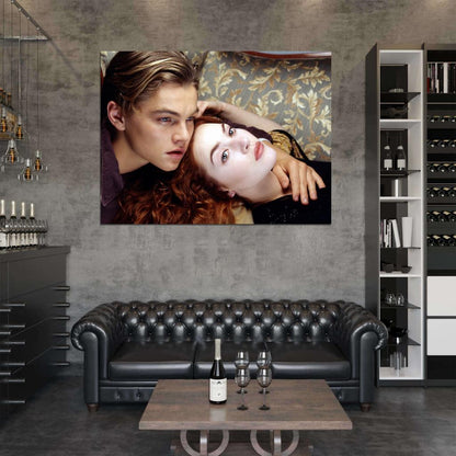 Titanic Jack Rose Movie Leonardo DiCaprio Kate Winslet Love Wall Art Print Poster