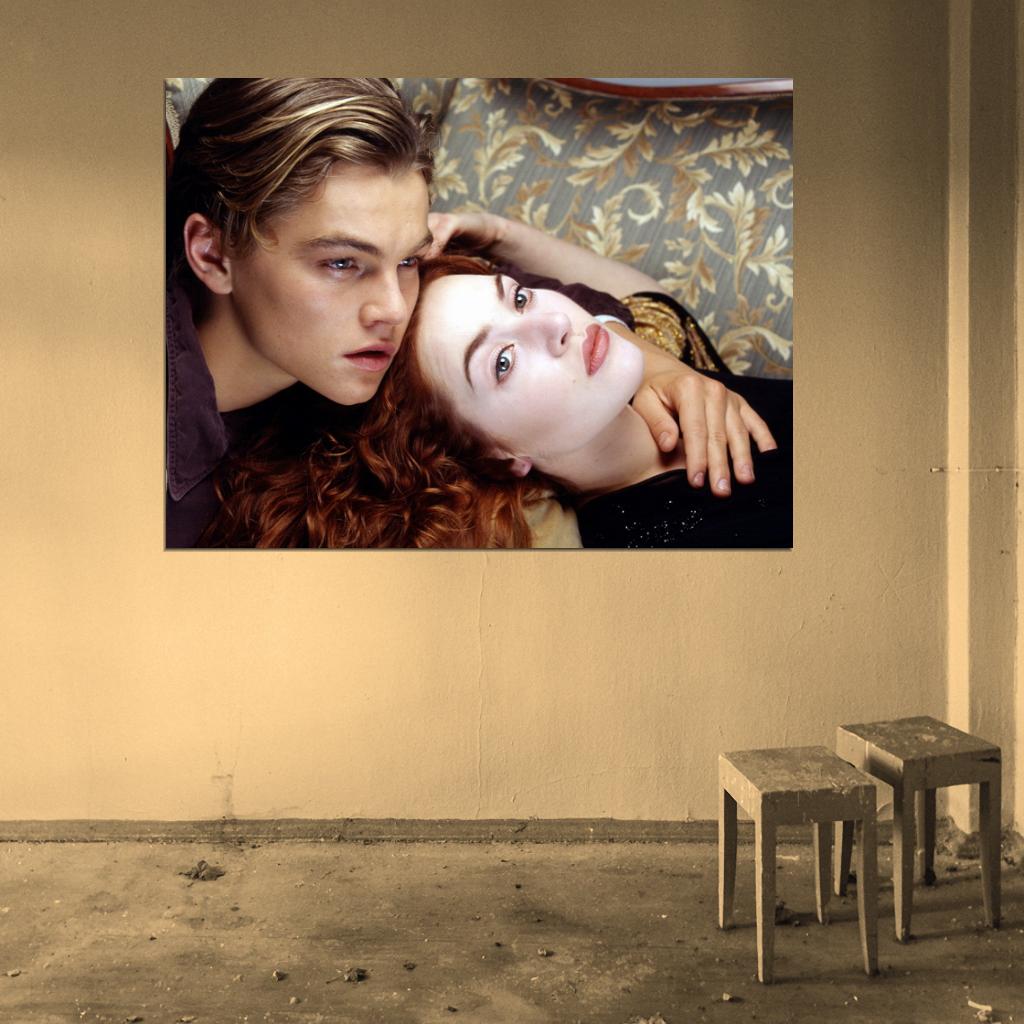 Titanic Jack Rose Movie Leonardo DiCaprio Kate Winslet Love Wall Art Print Poster
