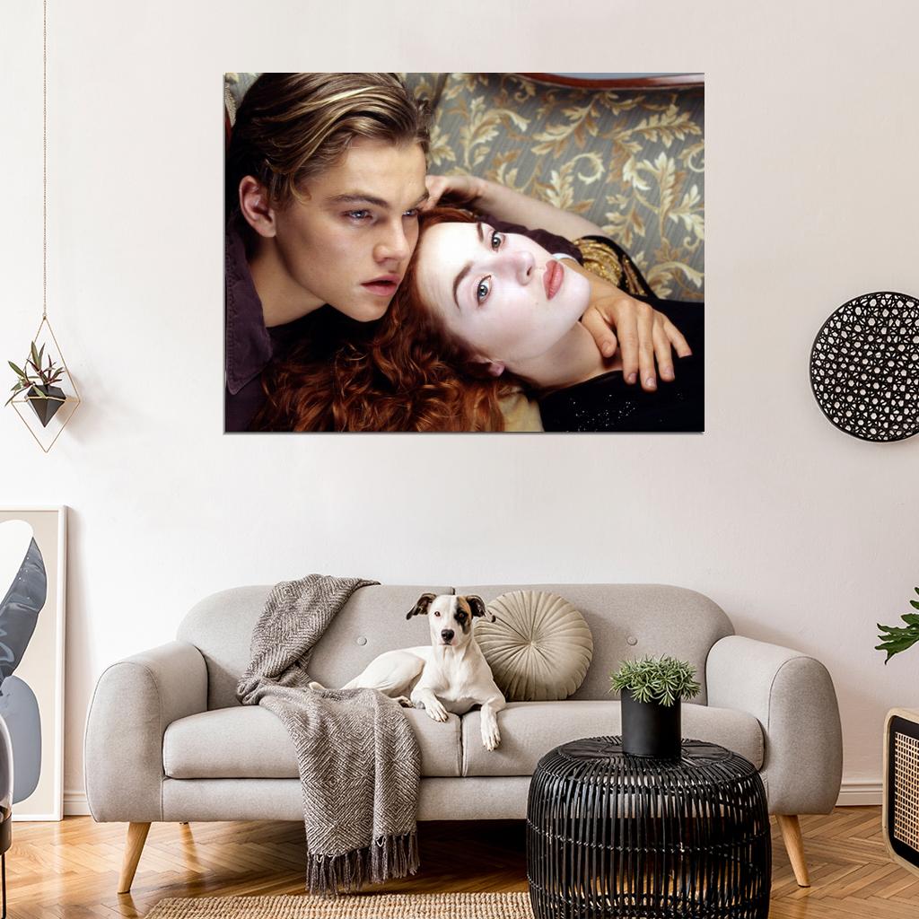 Titanic Jack Rose Movie Leonardo DiCaprio Kate Winslet Love Wall Art Print Poster