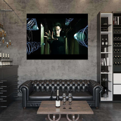 The Matrix Movie Neo Bullets Art Painting Keanu Reeves Wall Art Print Poster