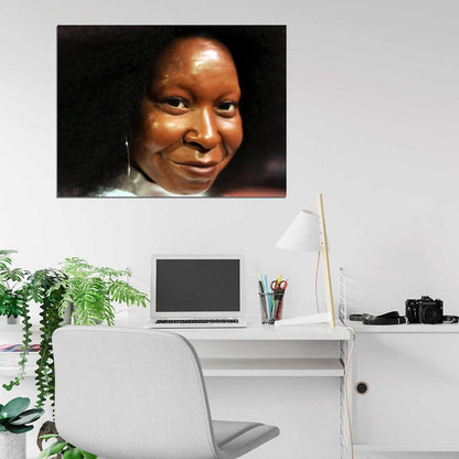 Whoopi Goldberg Actress Portrait Painting Art Wall Art Print Poster