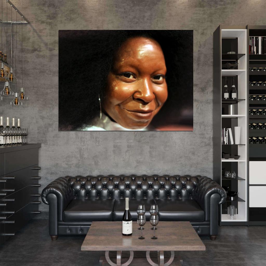 Whoopi Goldberg Actress Portrait Painting Art Wall Art Print Poster