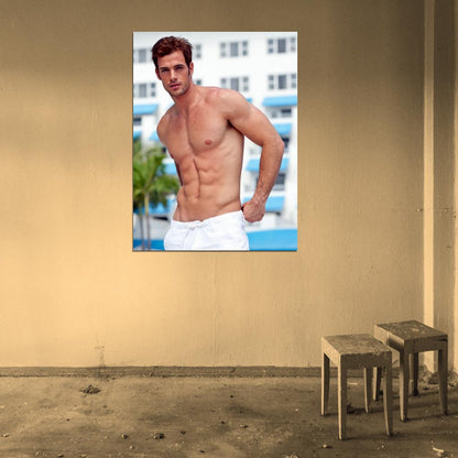 William Levy Hot Actor Shirtless Body Wall Art Print Poster